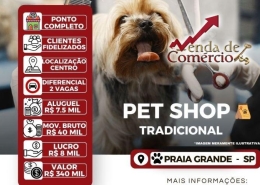 Pet Shop Tradicional no Centro de Praia Grande!