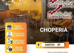 Choperia (porteira fechada) em Santos!