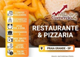 Restaurante e Pizzaria na Praia Grande - Deixando R$ 8 mil de lucro!