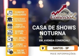 Casa de Shows Tradicional em Santos!