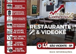 Restaurante & Videokê em SV - Deixando R$ 8 mil de lucro!