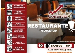 Restaurante no Gonzaga em Santos!