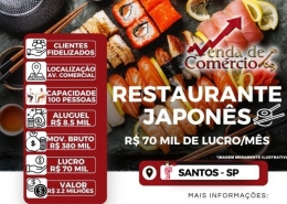 Restaurante Japonês em Santos - Deixando R$ 70 mil!