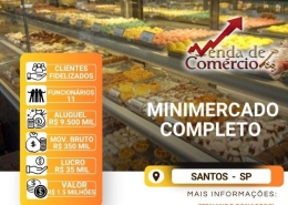 Minimercado Tradicional (porteira fechada), em Santos!